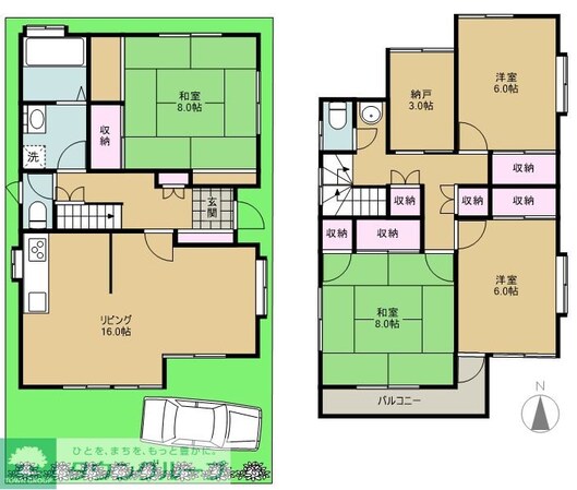 上新井戸建の物件間取画像